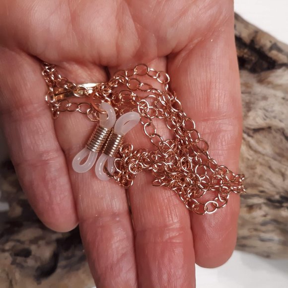 Rose Gold Eyeglass Chain - Picture 2 of 3